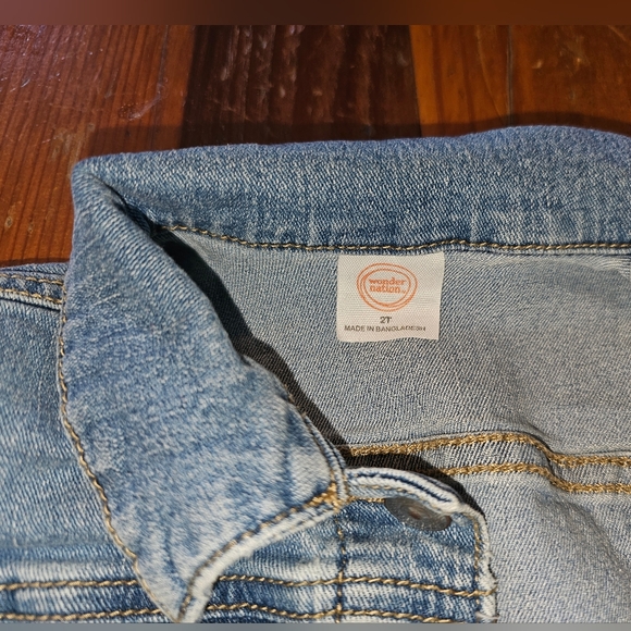 Wonder Nation Ombré Dip Dye Jean Jacket 2T - Picture 2 of 3